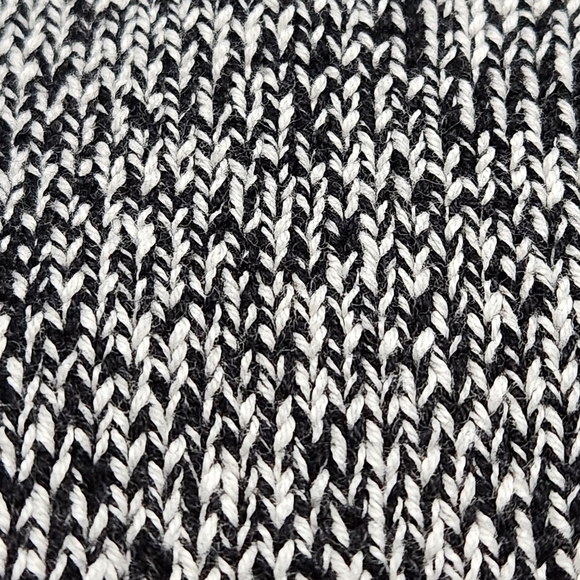 SIZE 1X Knit Sweater Turtleneck Cotton Black and white Long sleeves KAREN SCOTT - Picture 8 of 15